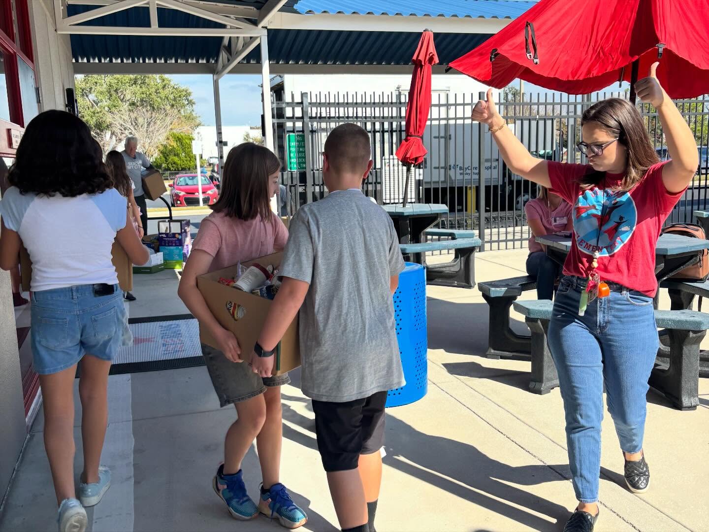 Thanksgiving food donations - <p>Thank you for all the donations! Look at this amazing contribution to the community.</p>