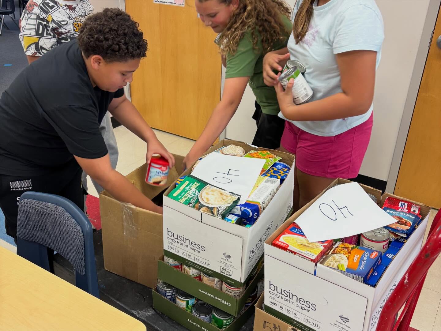 Thanksgiving food donations - <p>Thank you for all the donations! Look at this amazing contribution to the community.</p>